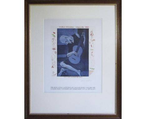 Lithographic exhibition poster by David Hockney (b.1937) 42 cm x 52 cm