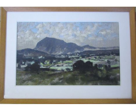 Pastel drawing by Aubrey R Phillips 'Evening Cader Idris' 68 cm x 49 cm