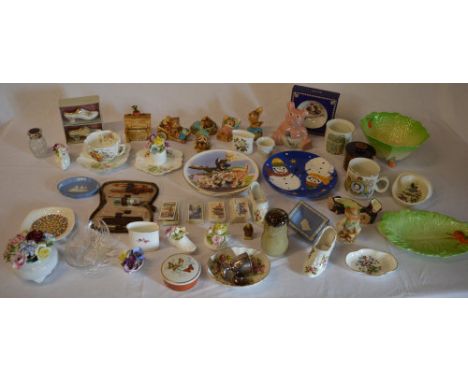 Various ceramics including Natwest pig, Pendelfin, Carltonware, cigarette cards etc