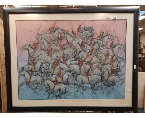 SMALL GUILLAUME AZOULA LITHOGRAPH - 54 X 74 CMS APPROX