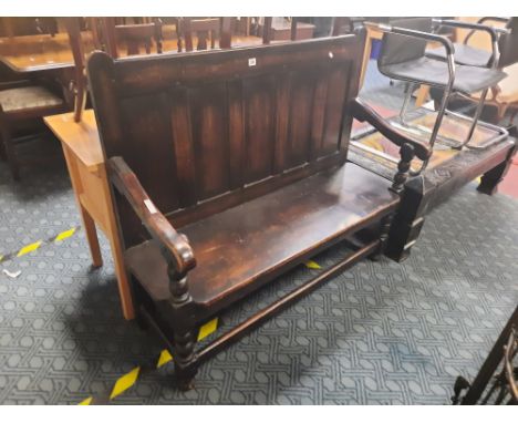 19TH CENTURY OAK BENCH