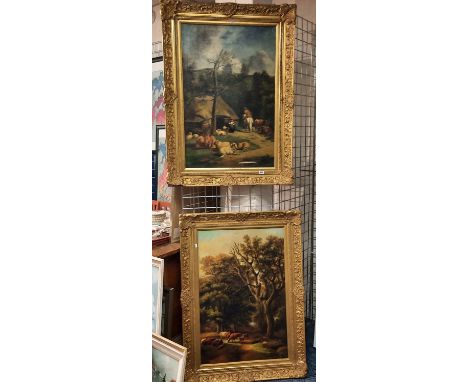TWO SIGNED OILS ON CANVAS - DIMA. K - ONE IS A/F
