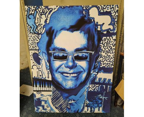 LIZ LONDON PRINT 122CMS X 91CMS