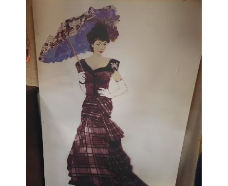 LIZ LONDON PRINT 120CMS X 1820CMS