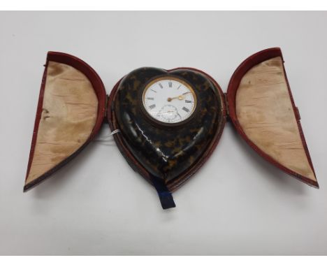 20THC HEART DESK ALARM CLOCK - NEEDS REPAIR