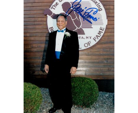 Boxing Jose Torres signed 10x8 colour photo. José (Chegüi) Torres (May 3, 1936 - January 19, 2009) was a Puerto Rican profess