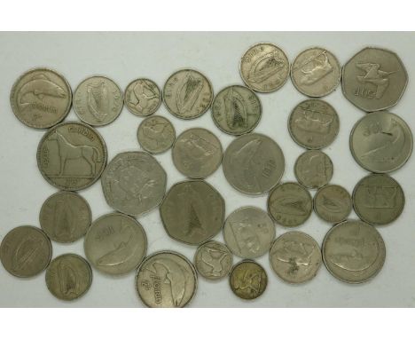 Irish coins, mostly pre-decimal examples. P&amp;P Group 1 (£14+VAT for the first lot and £1+VAT for subsequent lots) 