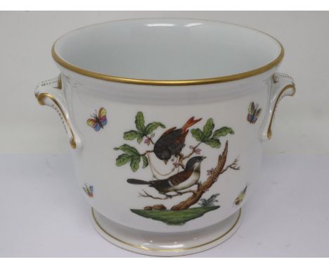 Herend Hungary Rothschild bird planter, no chips or cracks, H: 15 cm. P&amp;P Group 1 (£14+VAT for the first lot and £1+VAT f