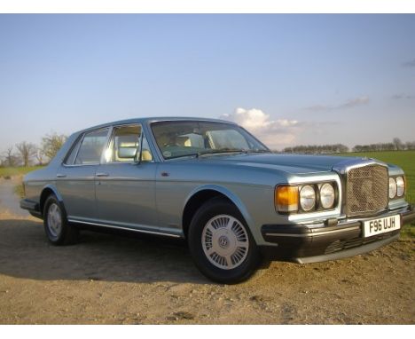 1989 Bentley Eight, Chassis No KCH26661, Registration No F96 UJH, 6.75cc V8 engine, automatic finished in Nordic Blue with pa