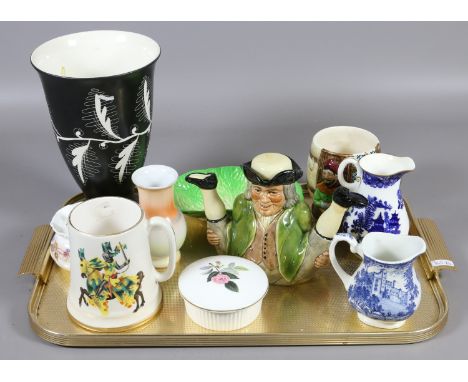 A tray lot of collectables to include Beswick, Sylvac, Royal Doulton, Wedgwood, Noritake, Royal Worcester, J & G Meakin and a