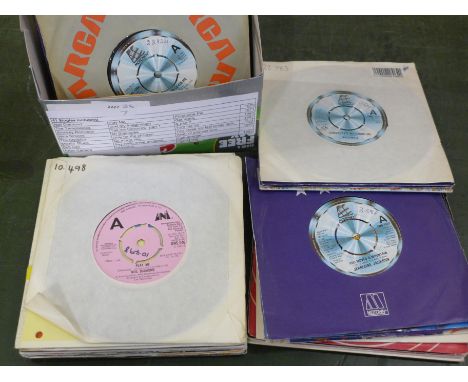 Forty one 7" 45rpm singles, Neil Diamond, Smokey, Nina Simone, Soft Cell, Aztec Camera, etc. 