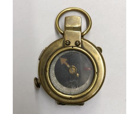 MILITARY FIELD COMPASS IN LEATHER CASE 1917