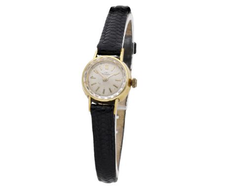Rotary. A lady’s gold wristwatch, circa 1960. Movement: manual winding, 21 jewels. Dial: silvered, applied baton indexes Case