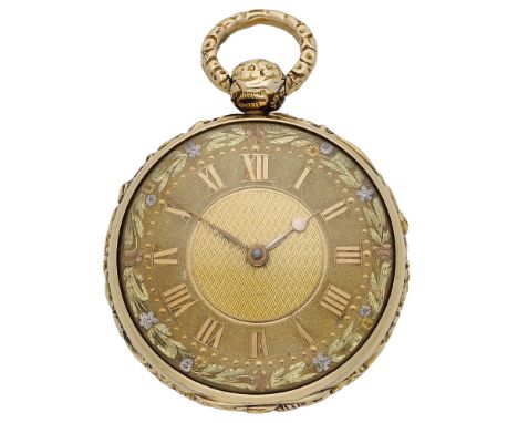 Litherland Davies & Co. A gold consular cased watch, 1818. Movement: gilded full plate, lever escapement, engraved balance co