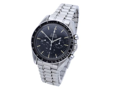 Omega. A stainless steel chronograph wristwatch with bracelet, Ref. 105.012-66, ‘Pre Moon’ Speedmaster Professional, circa 19