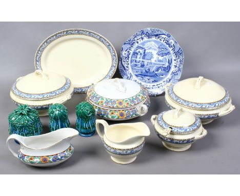 A mixed collection of pottery including dinnerwares Wedgwood and Spode etc.