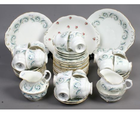 A Royal Standard bone china tea service in the Garland pattern, approximately 56 pieces.