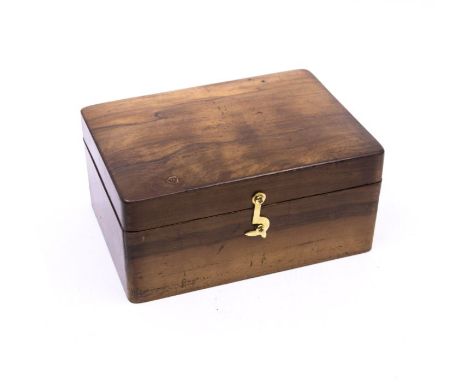 A Stanley of London cased brass Ship's compass. Case 15cm long.&nbsp;