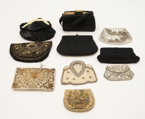 10 vintage purses, mostly 30s including beaded and tapestry (10)&nbsp;