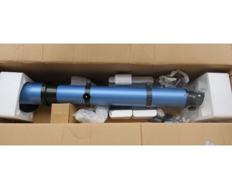 A modern telescope in original boxThese lots have been donated by Rotary District 1210, Alumni Association supporting literac