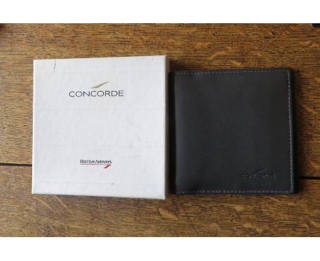 A British Airways Concorde leather wallet by Macdermott and Chant, boxedThese lots have been donated by Rotary District 1210,