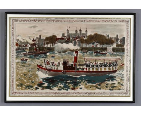 
	
		Edwin La Dell, ARA (British, 1914-1970)
		Tower of London
		Lithograph
		Signed to plate
		49.5 x 76cm (19¼ x 29¾ in.)
	