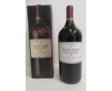 One magnum 1992 Jacob's Creek 20th Vintage Shiraz Cabernet, Commemorative, boxed (Australia)