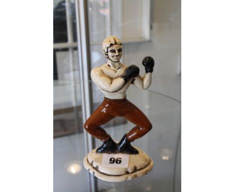 A Vintage Collectable Dunhill Boxer Figurine 'Cast exclusively for "Dunhill for Men" 'Victorian Era Sports figurine series no