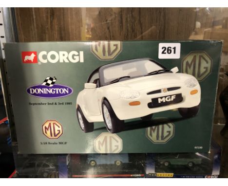 BOXED CORGI DONINGTON 1.18 SCALE MGF CAR