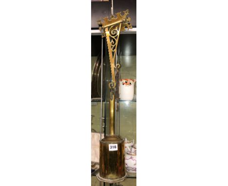 BRASS SPIT JACK AND BRACKET