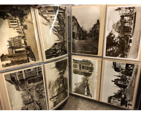 BINDER OF 122 VARIOUS COVENTRY RELATED TOPOGRAPHICAL POSTCARDS INCLUDING BABLAKE, RADFORD, BROADGATE, AND SOME OF THE SURROUN