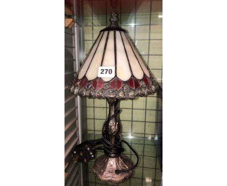 SMALL TIFFANY INSPIRED TABLE LAMP