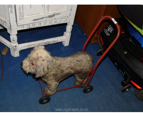 Vintage Push- a- Long Dog.