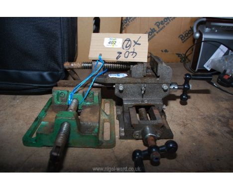 Two 4" drill vices.
