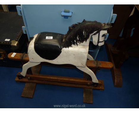 Vintage child's rocking horse.
