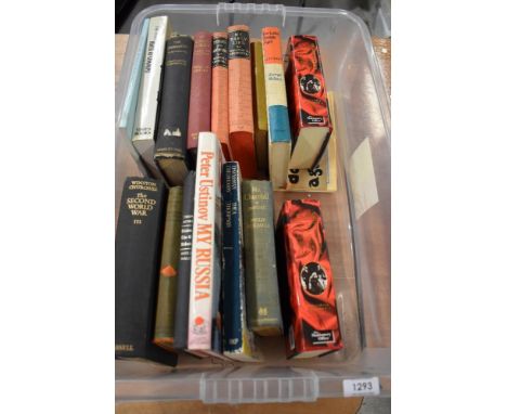 A carton of various books about History including 'Edwardian Childhoods' by Thea Thompson also 'The Later Middle Ages A Histo