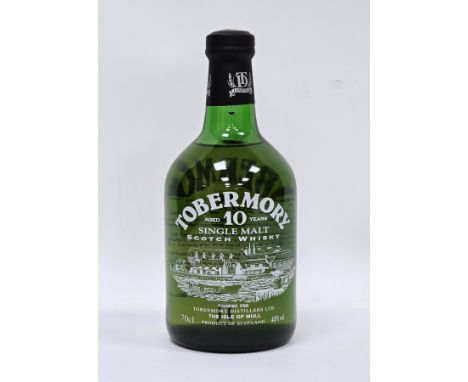 Tobermory 10 year old single malt scotch whisky produced at the Tobermory Distillers Ltd on the Isle of Mull 70cl 40% vol
