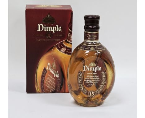 Bottle of Dimple Fine Old Original 15 year old blended Scotch whisky, 70cl, 40% vol, in original box&nbsp;