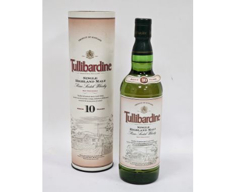 Tullibardine single Highland malt rare scotch 10 year old whisky distilled and bottled in Scotland by Tullibardine distillery