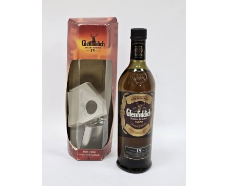 Bottle of Glenfiddich Solera Reserve 15 year old single malt scotch whisky 70cl 40% vol in original gift box with engraved hi