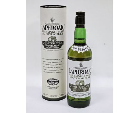 Laphroaig Islay single malt scotch whisky quarter cask, double cask matured, non chilled filtered 70cl 48% vol in original bo
