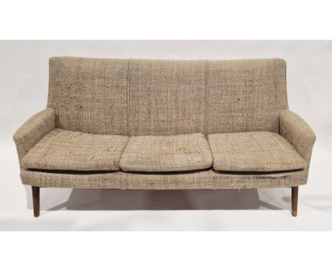 Mid century retro Parker Knoll three-piece suite&nbsp;circa 1970's, comprising a three-seater settee and a pair of armchairs 