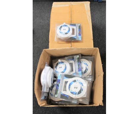 Three boxes of R J 11 extension reels (sealed)
