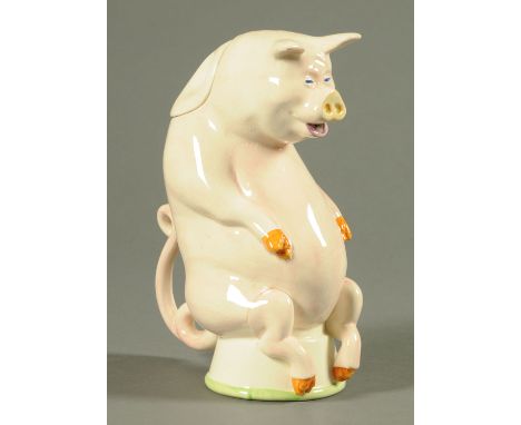 A Carltonware pig teapot.  Height 24 cm. 