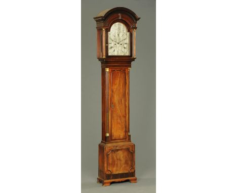 A George III mahogany longcase clock, by George Felton, B. North (Bridgnorth ?), with two-train striking movement and centre 