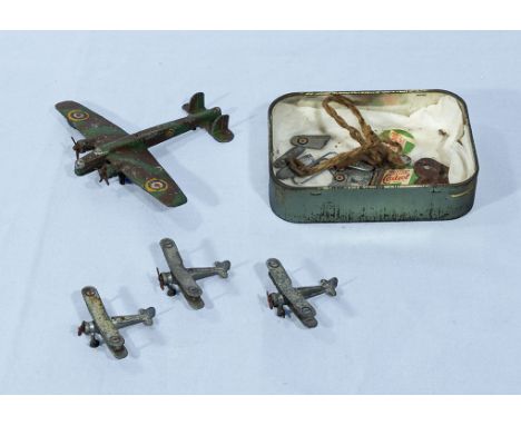 Vintage alloy aeroplanes 