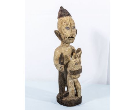 Vintage Yoruba Horse and Rider tribal carving from Nigeria