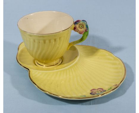 Vintage Crown Devon cup and saucer plate