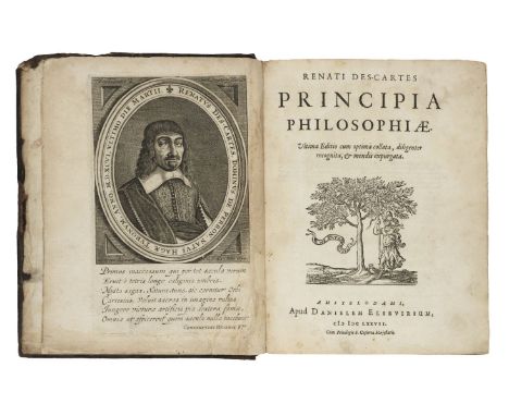 Descartes (René). Opera philosophica. Editio ultima, nunc demum hac editione diligenter recognita, et mendis expurgata, 3 par