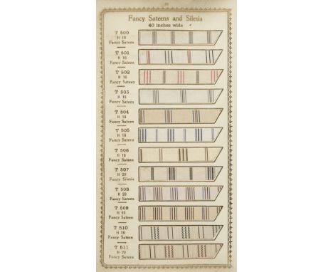 Trade Catalogues. Relating to tailoring, fashion, jewellery, silverware, watches etc., early 20th century, including: 1. Tail